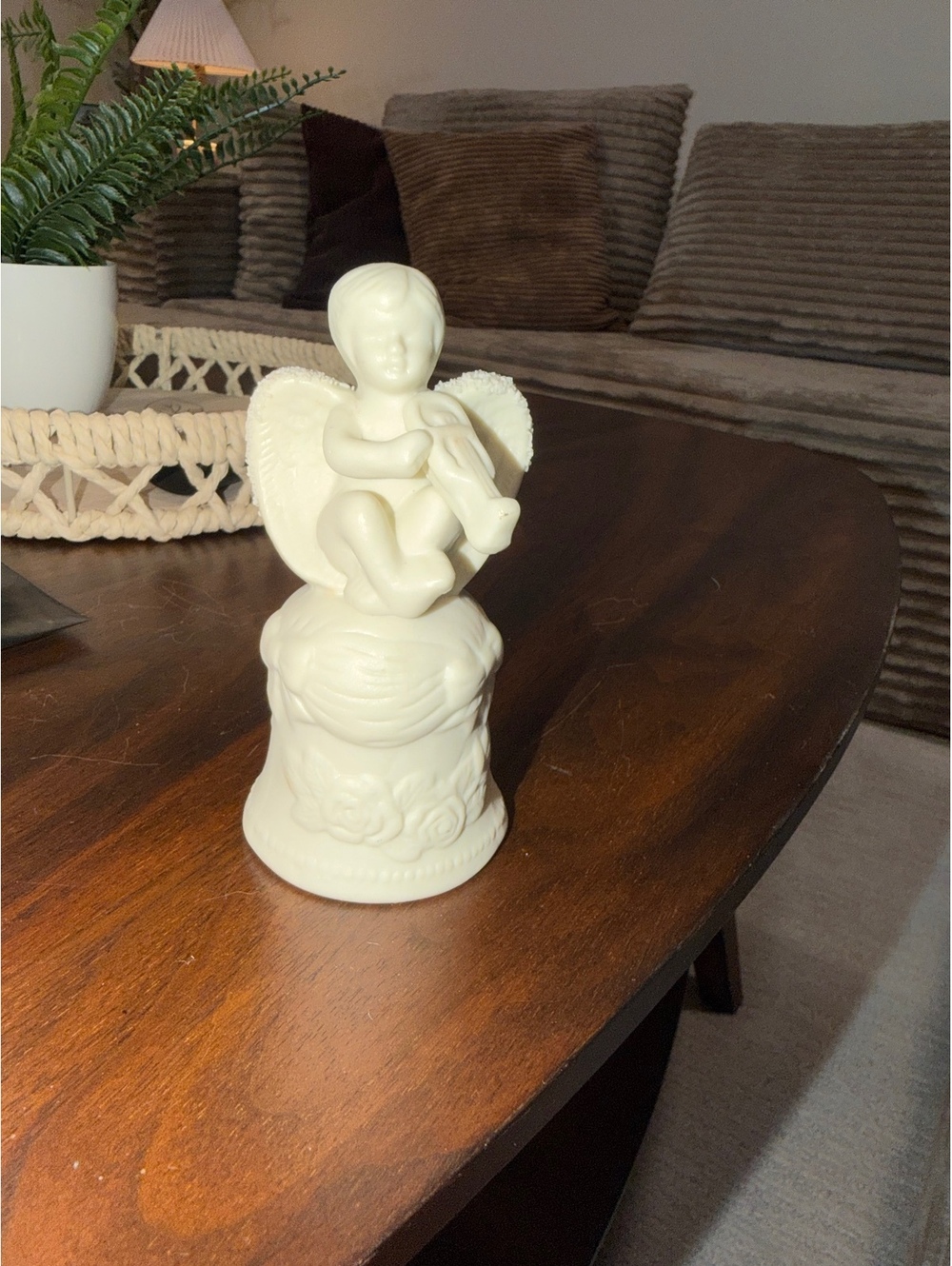 White Angel Cherub Figurine
